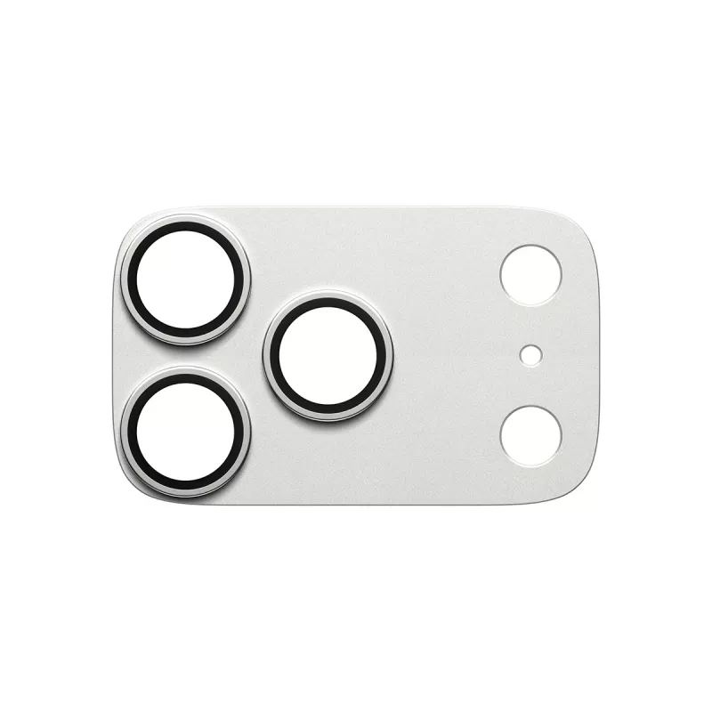 Camerabescherming PanzerGlass Fender voor iPhone 17 Pro – zilver, silicone, kras- en stootvast
