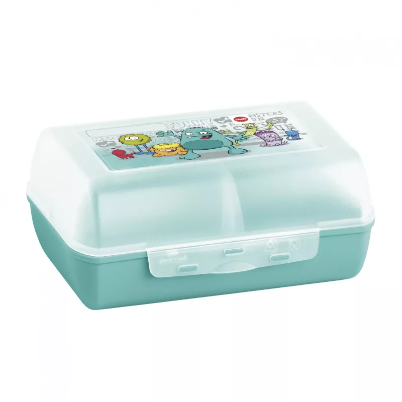 EMSA 518138 Kids Set Monster, 0,4 l drinkfles met lunchbox, turquoise
