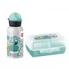 EMSA 518138 Kids Set Monster, 0,4 l drinkfles met lunchbox, turquoise