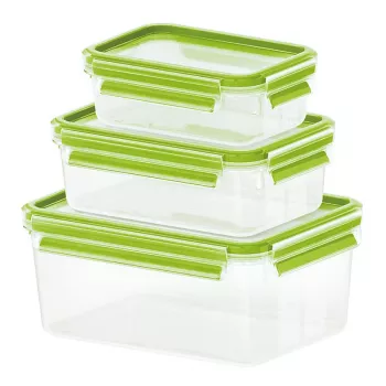 EMSA 515585 bewaardoos rechthoekige box transparant 6 stuks