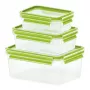 EMSA 515585 bewaardoos rechthoekige box transparant 6 stuks