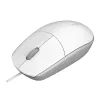 Bedrade optische muis Rapoo N100 wit USB (18102)