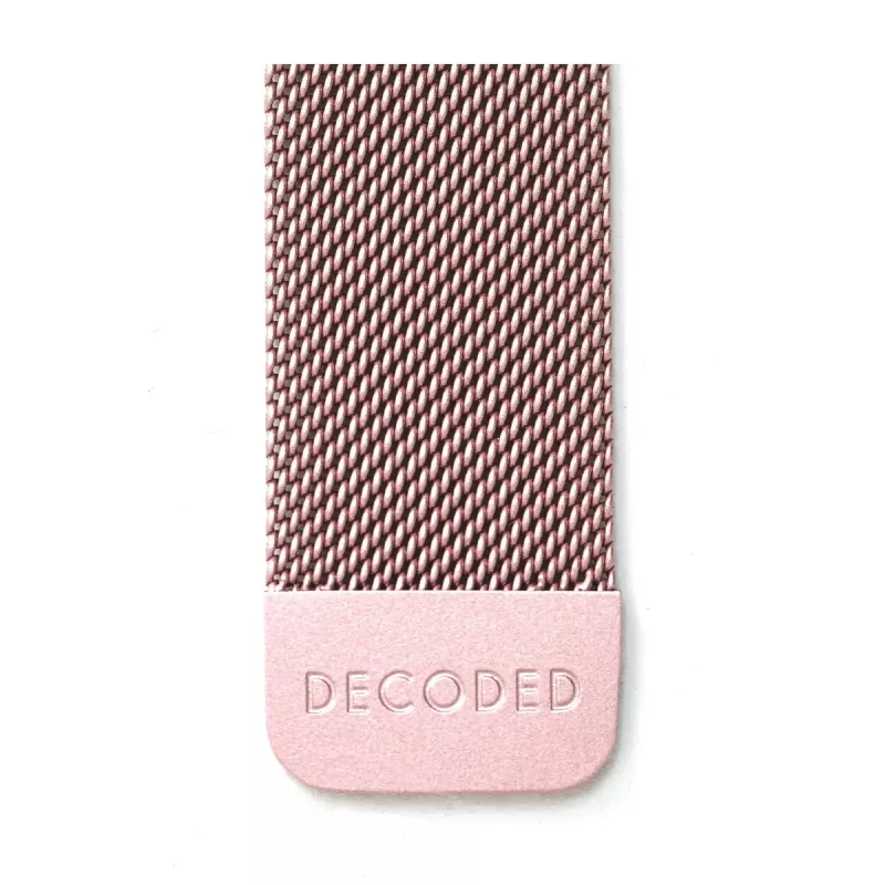 Decoded trekband voor smartwatch, roestvrij staal roségoud, enkele verpakking