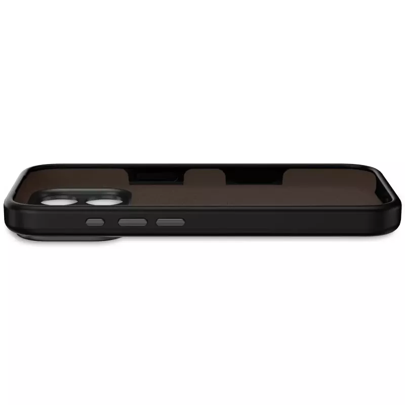 Decoded siliconen achterkant voor Apple iPhone 17 Pro Max — compatibel met 6,9 inch (17,5 cm), zwart, microvezel/PU