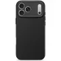 Decoded siliconen achterkant voor Apple iPhone 17 Pro Max — compatibel met 6,9 inch (17,5 cm), zwart, microvezel/PU