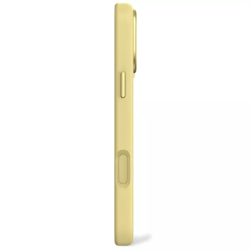Decoded siliconen achterkant voor Apple iPhone 17 Pro Max, compatibel met 6,9 inch (17,5 cm) schermen, geel