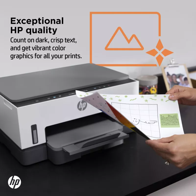 HP Smart Tank printer, thermische inkjet, kleurendruk, 4800 x 1200 DPI, A4, direct printen, grijs
