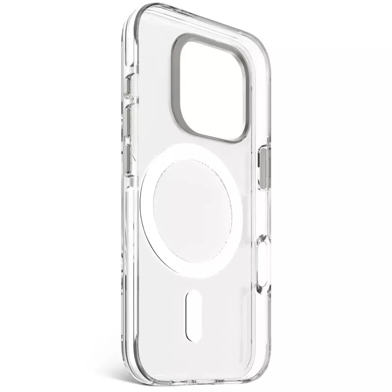 Telefoonhoesje Decoded Clear Case voor iPhone 16 Pro, polycarbonaat, transparant wit, geschikt voor 6,3 inch (16 cm)