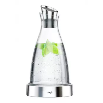 EMSA 505219 Karaf/Kan/Fles 1 L RVS, transparant