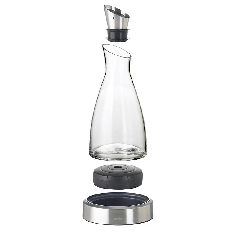 EMSA 505219 Karaf/Kan/Fles 1 L RVS, transparant