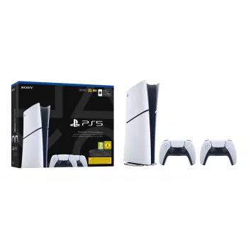 Spelcomputer Sony PlayStation 5 slim Digital 825 GB SSD, Wi‑Fi, Bluetooth, HDMI 2.1, wit/zwart