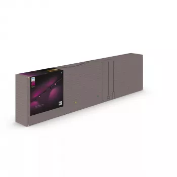 Smart Lighting Spot Philips Hue White and Colour Ambience Perifo Gerade Deckenbasis-Kit 4 Spots Bluetooth zwart