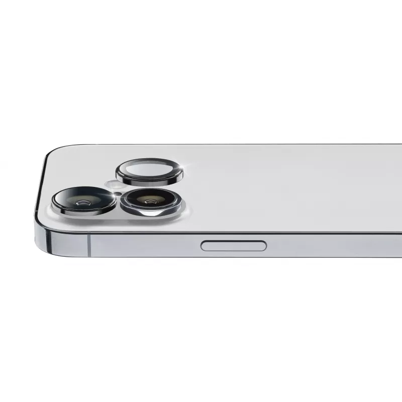 Cellularline camera-lensring - iPhone 16/16 Plus gehard glas voor camerabescherming