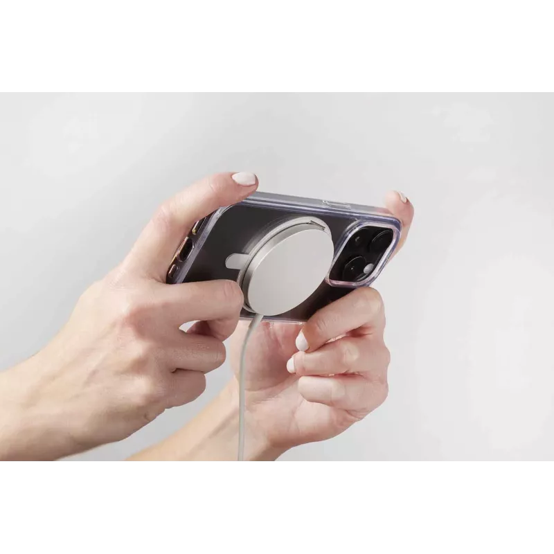 Cellularline Spin Mag - iPhone 16 hoesje met draaibare ringhouder, compatibel met MagSafe-ecosysteem