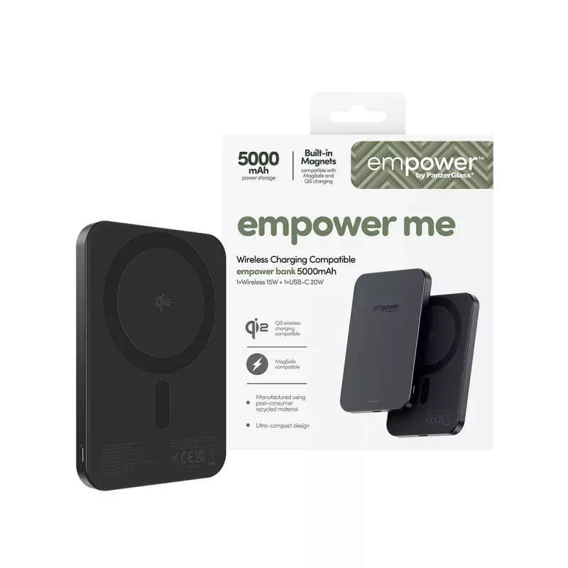 Powerbank PanzerGlass empower™ 5000mAh Space Black draagbare oplader