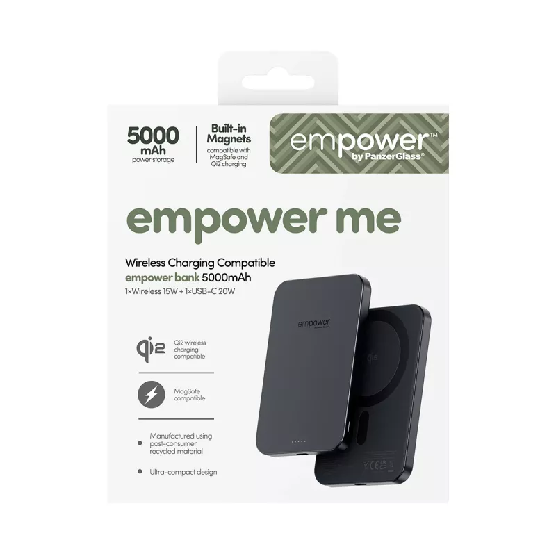 Powerbank PanzerGlass empower™ 5000mAh Space Black draagbare oplader