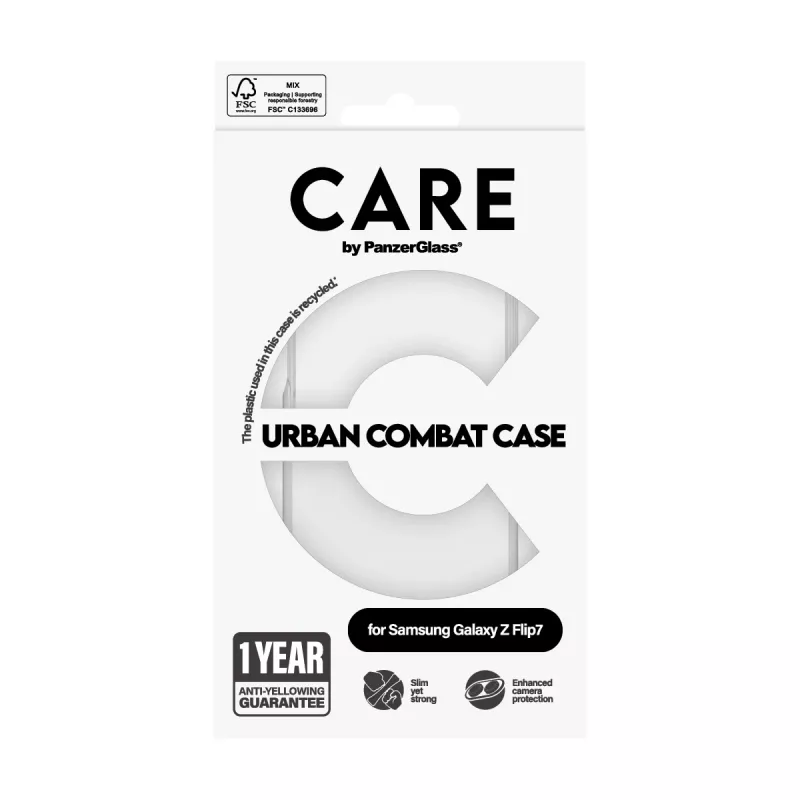 PanzerGlass CARE™ by ® Urban Combat hoesje transparant Samsung Galaxy Z Flip7
