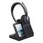Yealink WH64 dual headset — bedraad & draadloos Bluetooth, supra-aural, hoofdbeugel, 50 m bereik, zwart