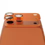 Camerabescherming PanzerGlass Fender voor iPhone 17 Pro — siliconen, Cosmic Orange, kras- en stootvast