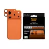Camerabescherming PanzerGlass Fender voor iPhone 17 Pro — siliconen, Cosmic Orange, kras- en stootvast