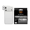PanzerGlass Fender camerabescherming voor iPhone 17 Pro Max — siliconen, zilver, kras- en stootvast