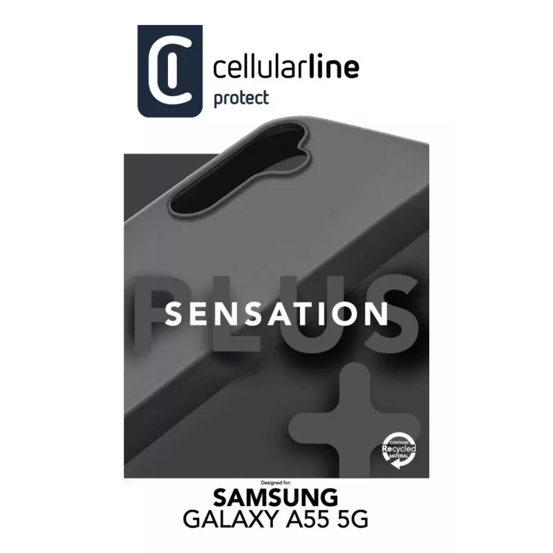 Cellularline Sensation+ - Galaxy A55 5G soft-touch siliconenhoesje