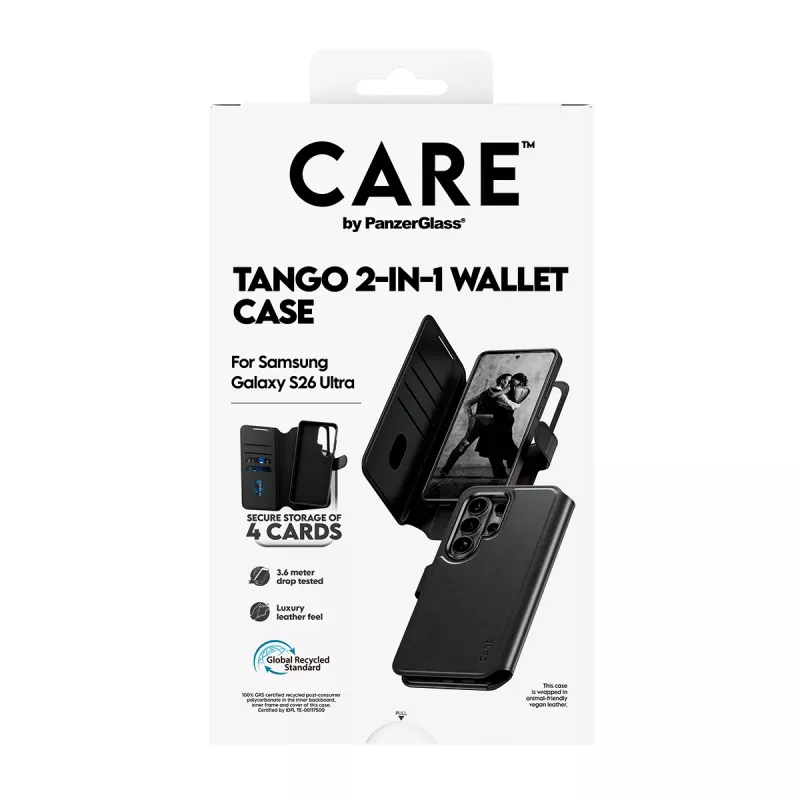 PanzerGlass CARE™ by ® Tango 2-in-1 portemonneehoes met Qi Samsung Galaxy S26 Ultra