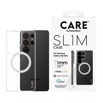 Telefoonhoesje PanzerGlass CARE™ SL1M transparant met Qi voor Samsung Galaxy S26 Ultra (6,9 inch)