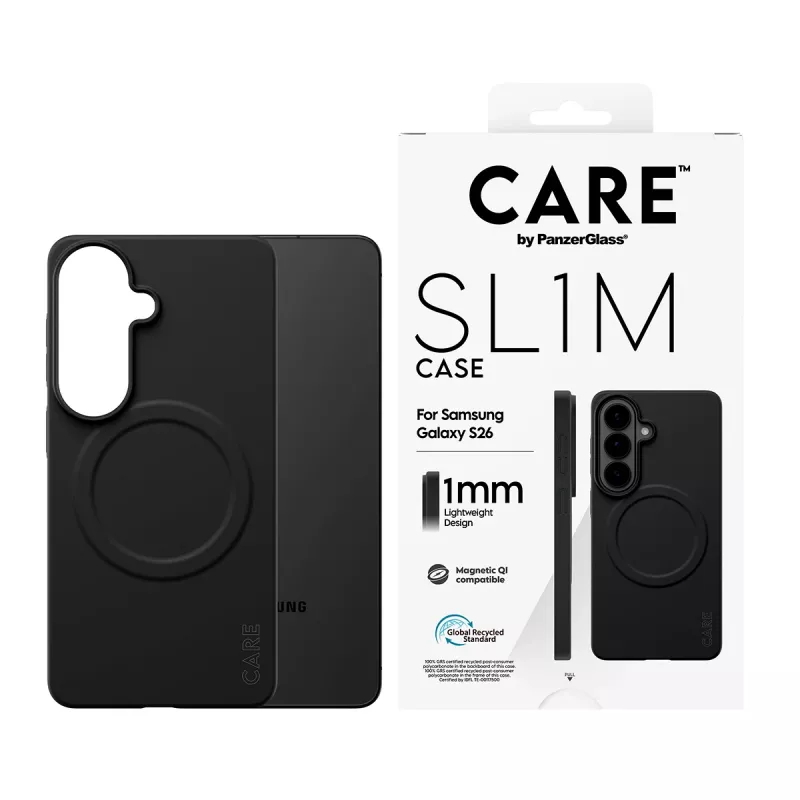 Beschermhoes PanzerGlass CARE SL1M voor Samsung Galaxy S26, zwart