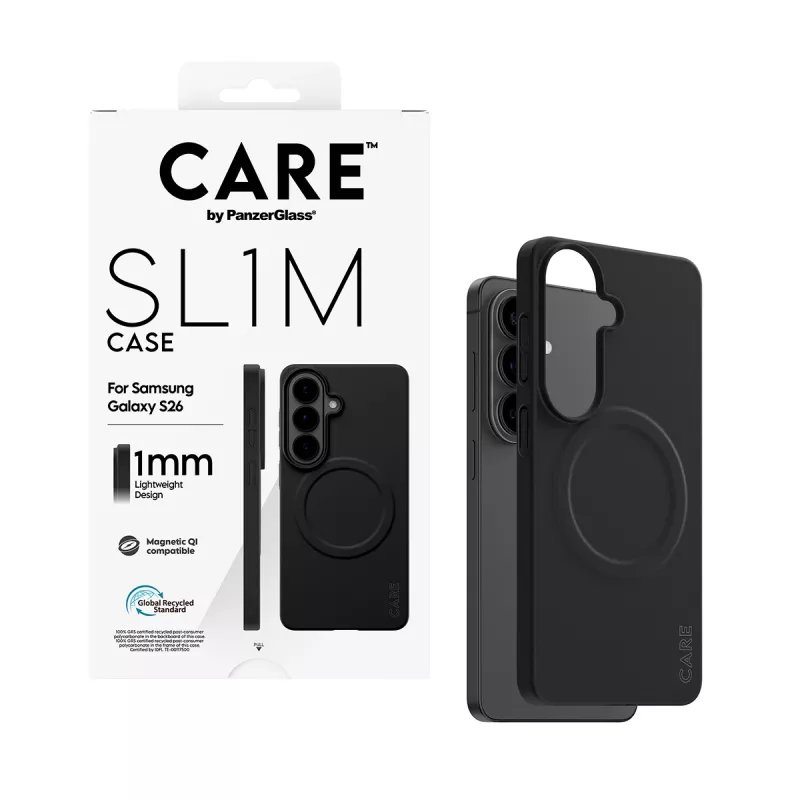 Beschermhoes PanzerGlass CARE SL1M voor Samsung Galaxy S26, zwart