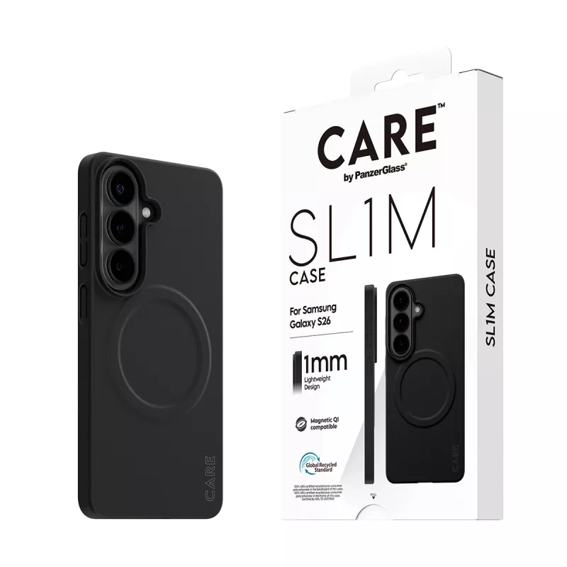 Beschermhoes PanzerGlass CARE SL1M voor Samsung Galaxy S26, zwart