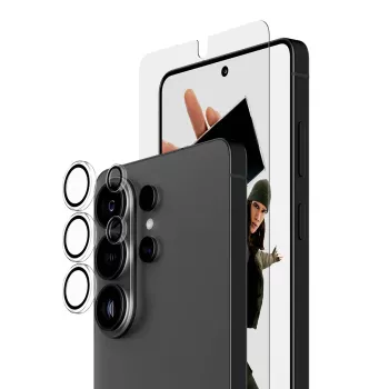 Schermbeschermingsbundel PanzerGlass Hoops 2-in-1 voor Samsung Galaxy S26 Ultra — gehard glas + PET, transparant, Ultra-Wide Fit