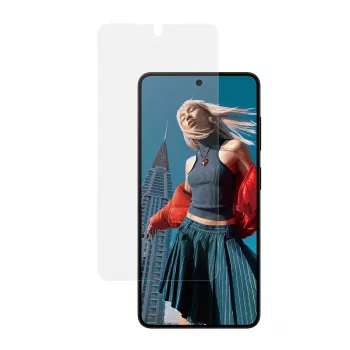 Transparante PanzerGlass schermbeschermfolie voor Samsung Galaxy S26 – Ultra-Wide Fit, PET + silicone, droge aanbrenging
