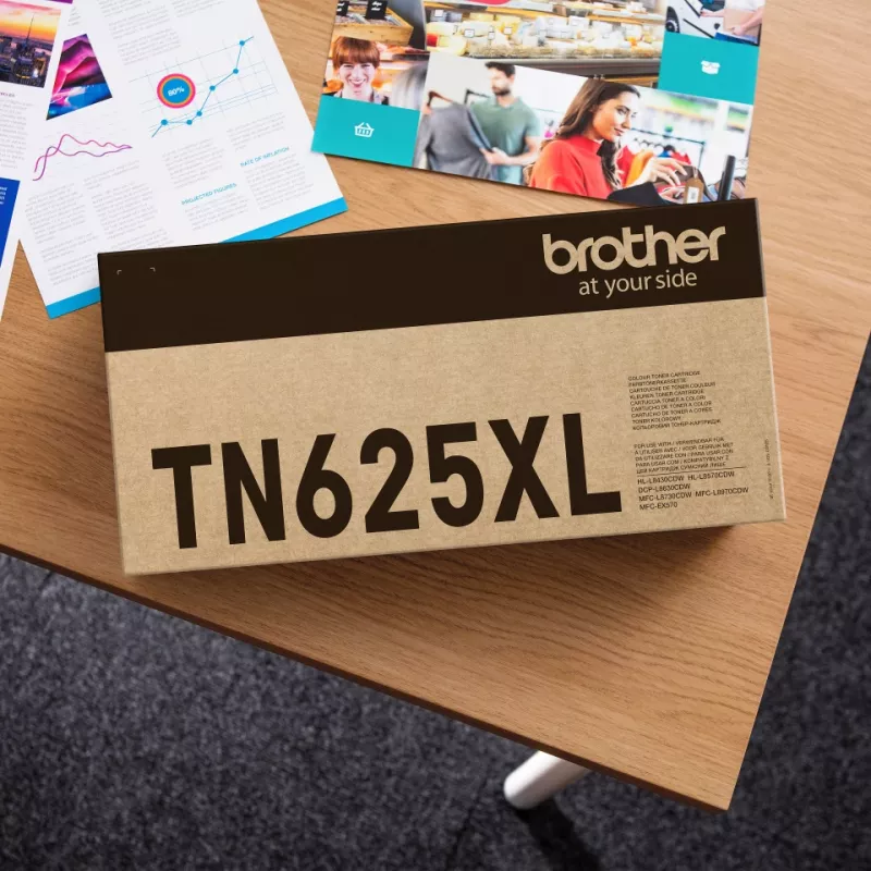 Tonercartridge Brother TN-625XLC origineel cyaan, bereik 4500 pagina's, 1 stuk