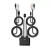 Lindy 2-poorts HDMI 18G, USB Type-C, USB 2.0 en audio kabel KVM-switch