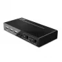 Lindy 2-poorts HDMI 4K60, USB 2.0 en audio KVM-switch, 4096 x 2160 pixels, 4K Ultra HD, zwart