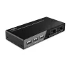 Lindy 2-poorts HDMI 4K60, USB 2.0 en audio KVM-switch, 4096 x 2160 pixels, 4K Ultra HD, zwart