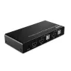 Lindy 2-poorts HDMI 4K60, USB 2.0 en audio KVM-switch, 4096 x 2160 pixels, 4K Ultra HD, zwart