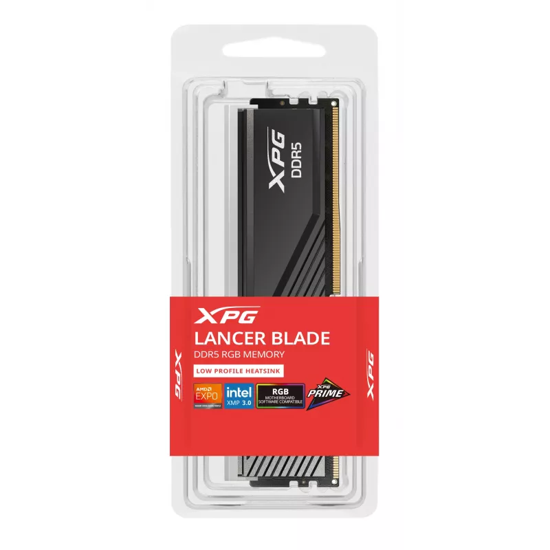 16 GB ADATA DIMM 6000 (zwart, AX5U6000C3016G-SLABRBK, XPG Lancer Blade RGB, INTEL XMP, AMD EXPO)
