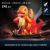 4D Build, Pokémon Charmander 3D-modelbouwpakket, Pokémon-figuur, Kanto First Partner Collection, bureaudecoratie, 241 onderdelen, vanaf 12 jaar