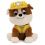 PAW Patrol GUND officiële Rubble in kenmerkend bouwvakkeruniform knuffel, stoffen dier voor kinderen vanaf 1 jaar, 15 cm