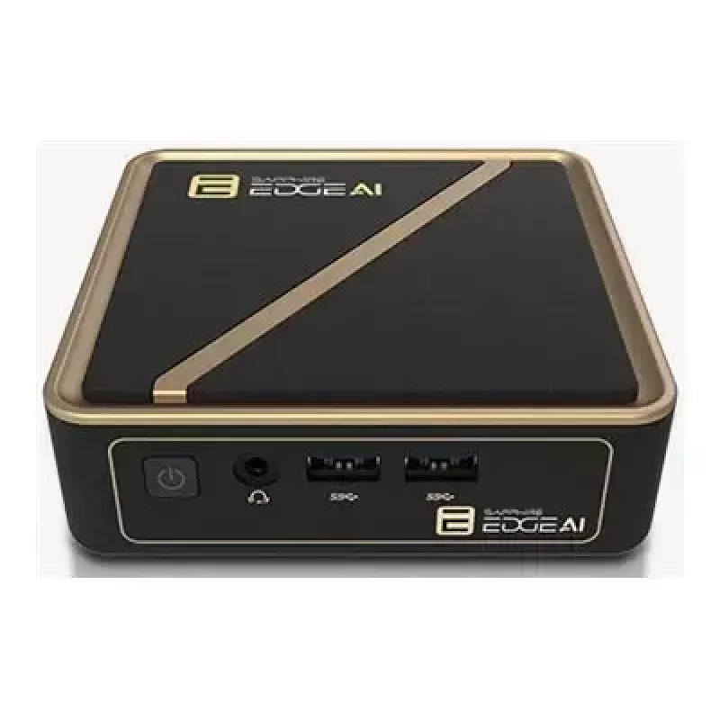 Mini-pc-barebone Sapphire EDGE AI 340 met DDR5-geheugenondersteuning en HDMI-uitgang