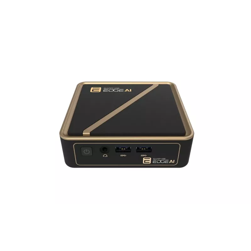 Mini-pc-barebone Sapphire EDGE AI 340 met DDR5-geheugenondersteuning en HDMI-uitgang