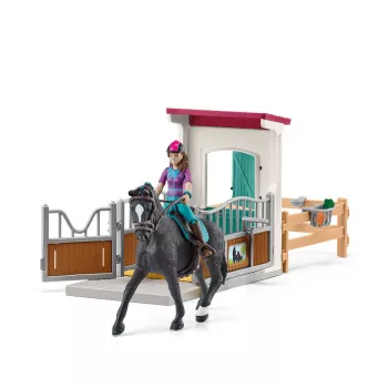 Speelgoed paardenboxset Schleich HORSE CLUB met Lisa-figuur en paard Storm, boerderijspeelset, aanbevolen leeftijd 5–12