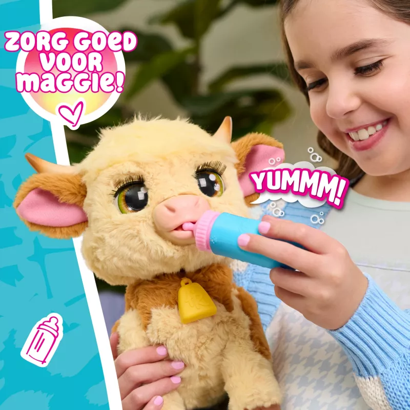 Just Play FurReal Maggie, koe, 4 jaar, interactief, AA, batterijen inbegrepen