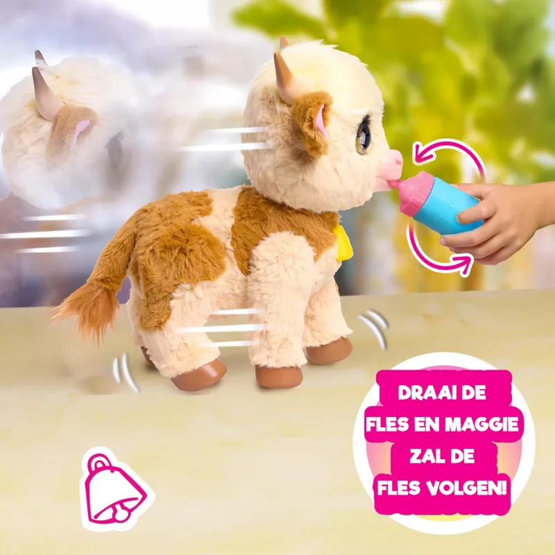 Just Play FurReal Maggie, koe, 4 jaar, interactief, AA, batterijen inbegrepen
