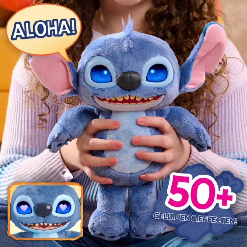 Just Play Disney Stitch – Many Moods Stitch, figuur, 3 jaar, interactief, met geluid, AA
