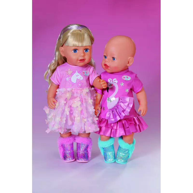 BABY born Glitzerstiefel 2-voudig gesorteerd 43cm poppenschoenen