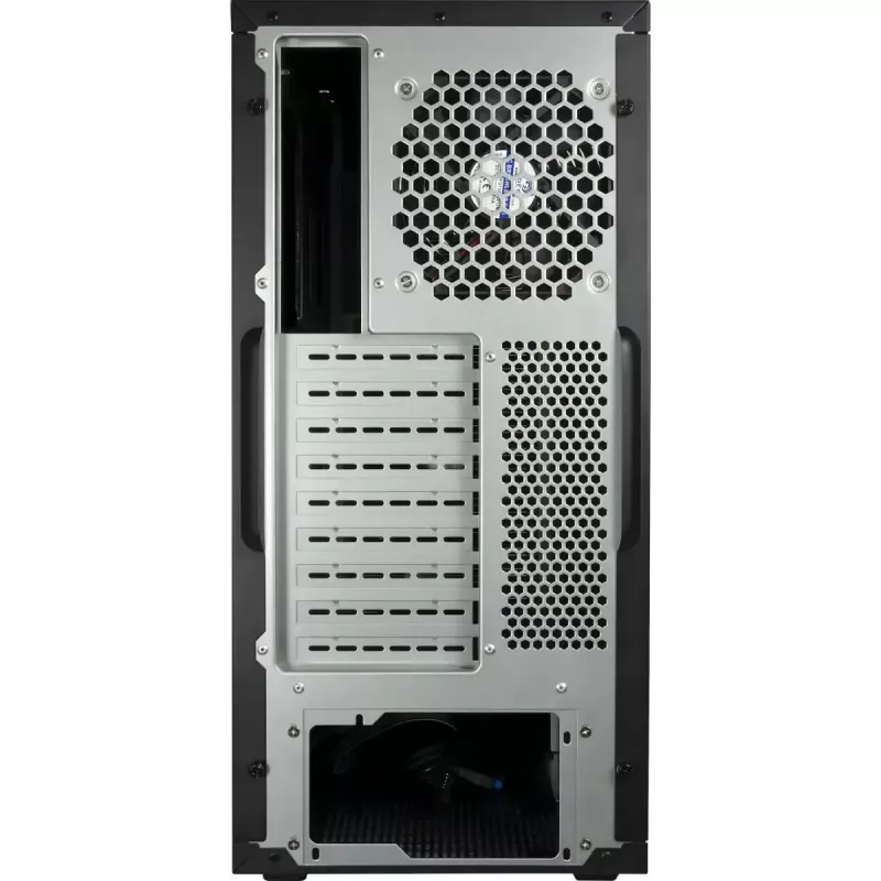 Computerbehuizing INTER-TECH 88887382 micro tower zwart — micro tower, ondersteunt ATX/EATX/SSI EEB/Micro ATX/Mini-ITX, 7×3,5-inch bays, 2×2,5-inch bays, 10×5,25-inch bays, 2×USB 3.2 Gen1