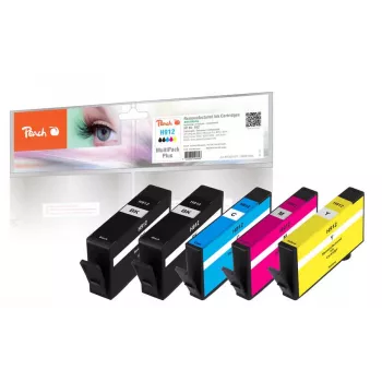 Peach PI300-971 inktpatroon 5 stuks compatibel standaardbereik zwart, cyaan, magenta, geel